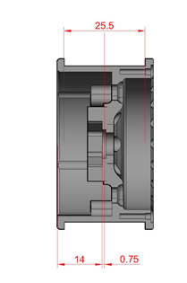 SSD RC 1.9" Boxer Beadlock Wheels (Black)