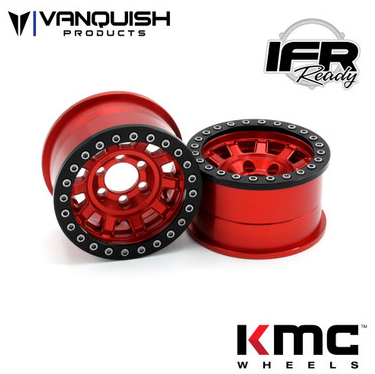 Vanquish KMC 1.9 KM236 Tank Red Anodized Wheels