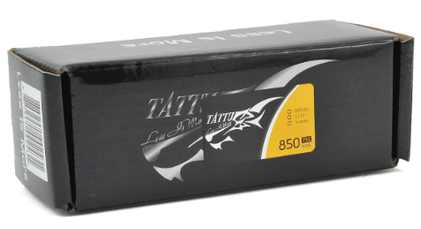 Tattu 3S LiPo Battery 75C (11.1V/850mAh) w/XT-60 Connector