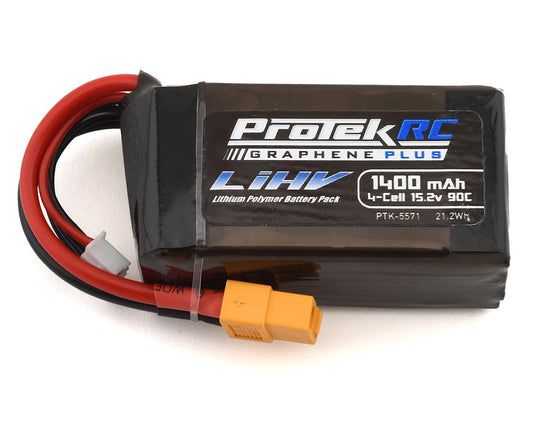 ProTek RC 4S 90C Si-Graphene + HV LiPo Battery w/XT60 Connector (15.2V/1400mAh)