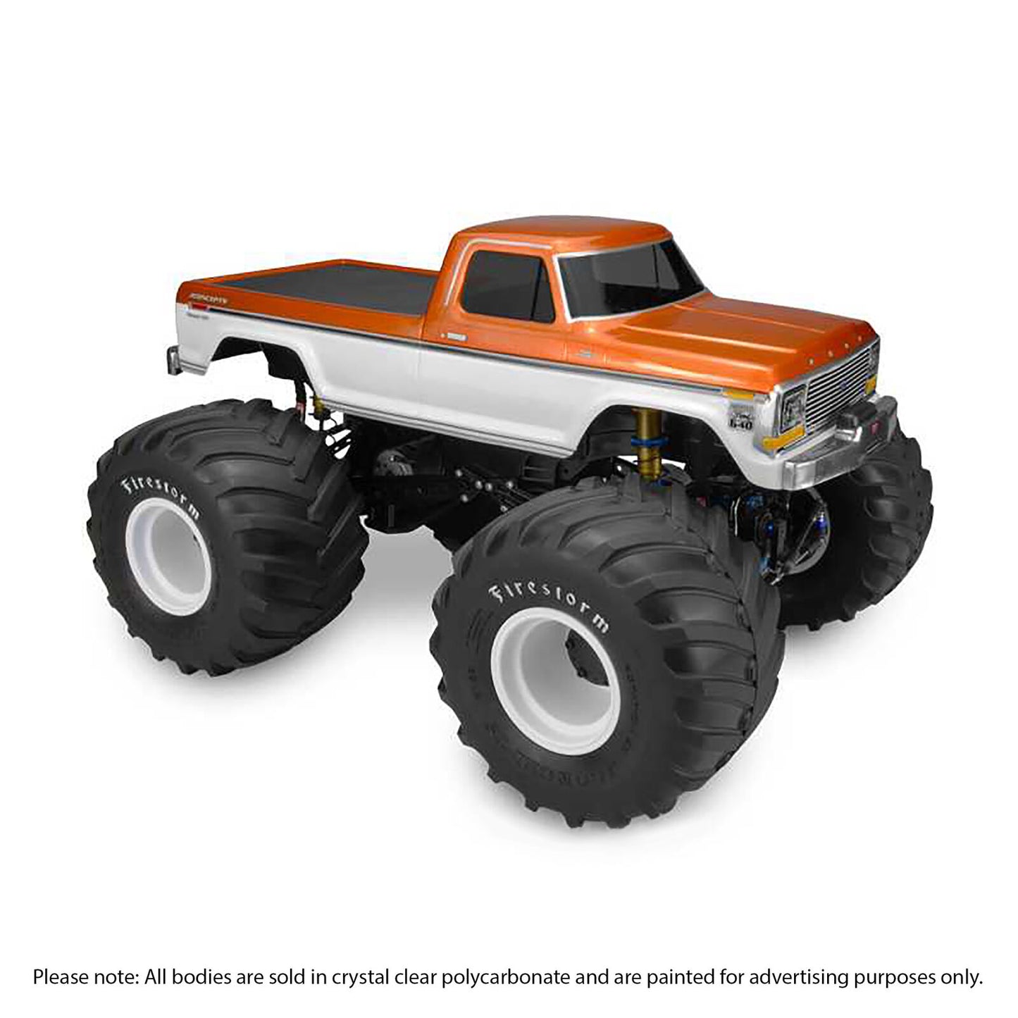 1/10 1979 Ford F250 Monster Truck Clear Body