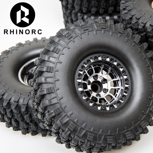RhinoRC MOZA Negative OffSet Aluminum Beadlock 1.9 Inch Wheels