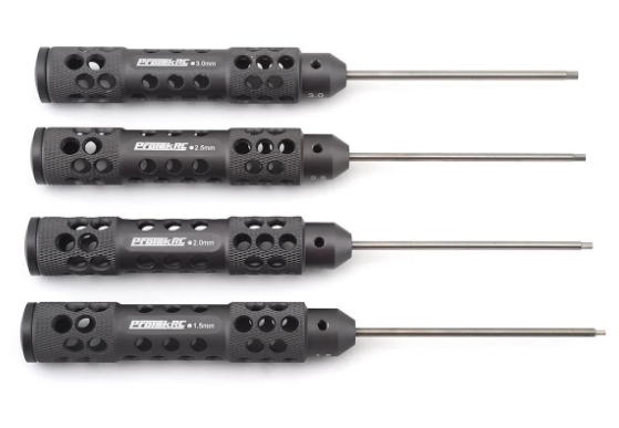 ProTek RC "TruTorque SL" Metric Hex Driver Set (4) (1.5mm, 2.0mm, 2.5mm, 3.0mm)
