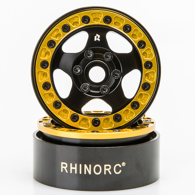 Rhino 24.5mm Narrow Brass & Aluminum 127g 1.9" Beadlock Wheel