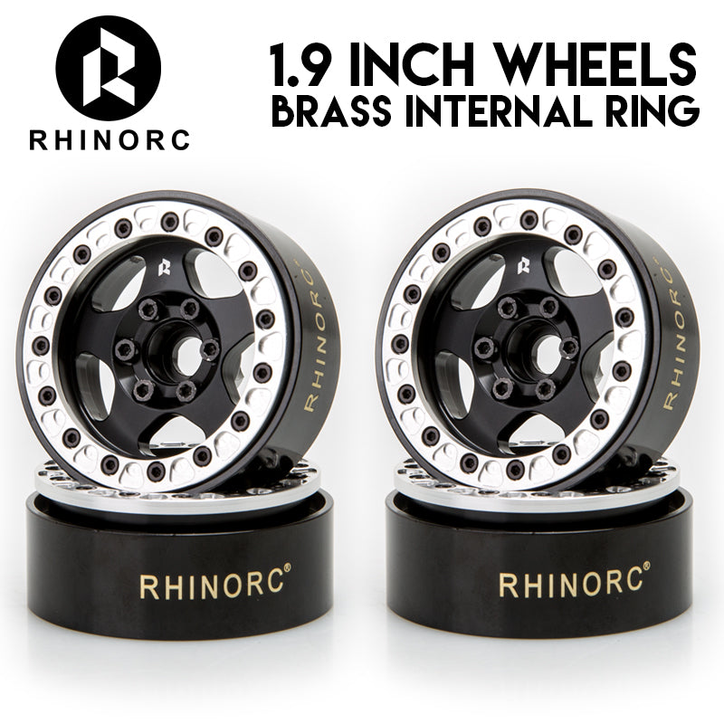 Rhino 24.5mm Narrow Brass & Aluminum 127g 1.9" Beadlock Wheel