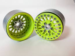 Shift Rc Maverick 1.9” Beadlock Wheels Hi Viz (4)