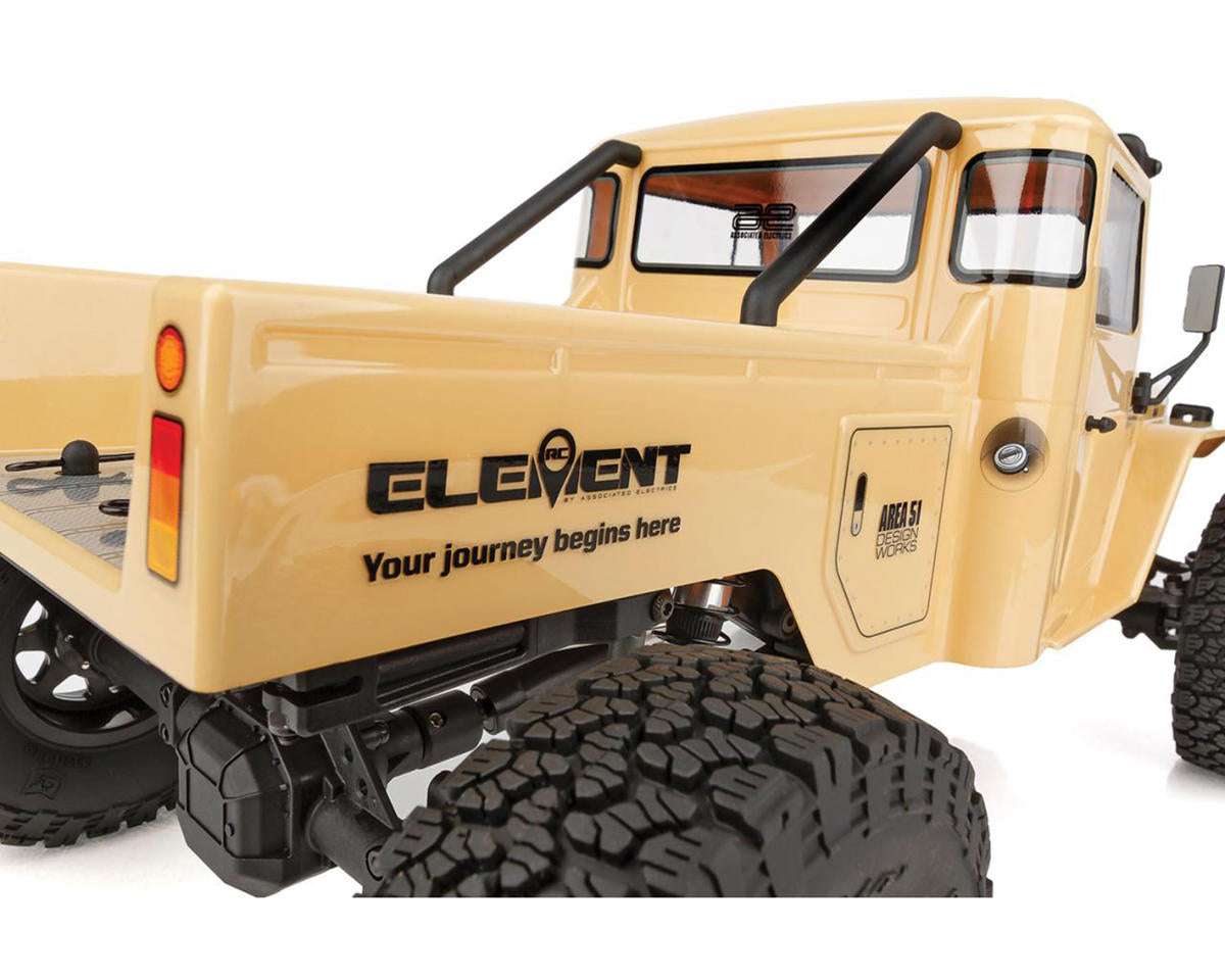 Element RC Enduro Zuul Trail Truck 4x4 RTR 1/10 Rock Crawler (Tan) w/2.4GHz Radio