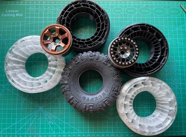 DB Hobby 3D printed tire inserts