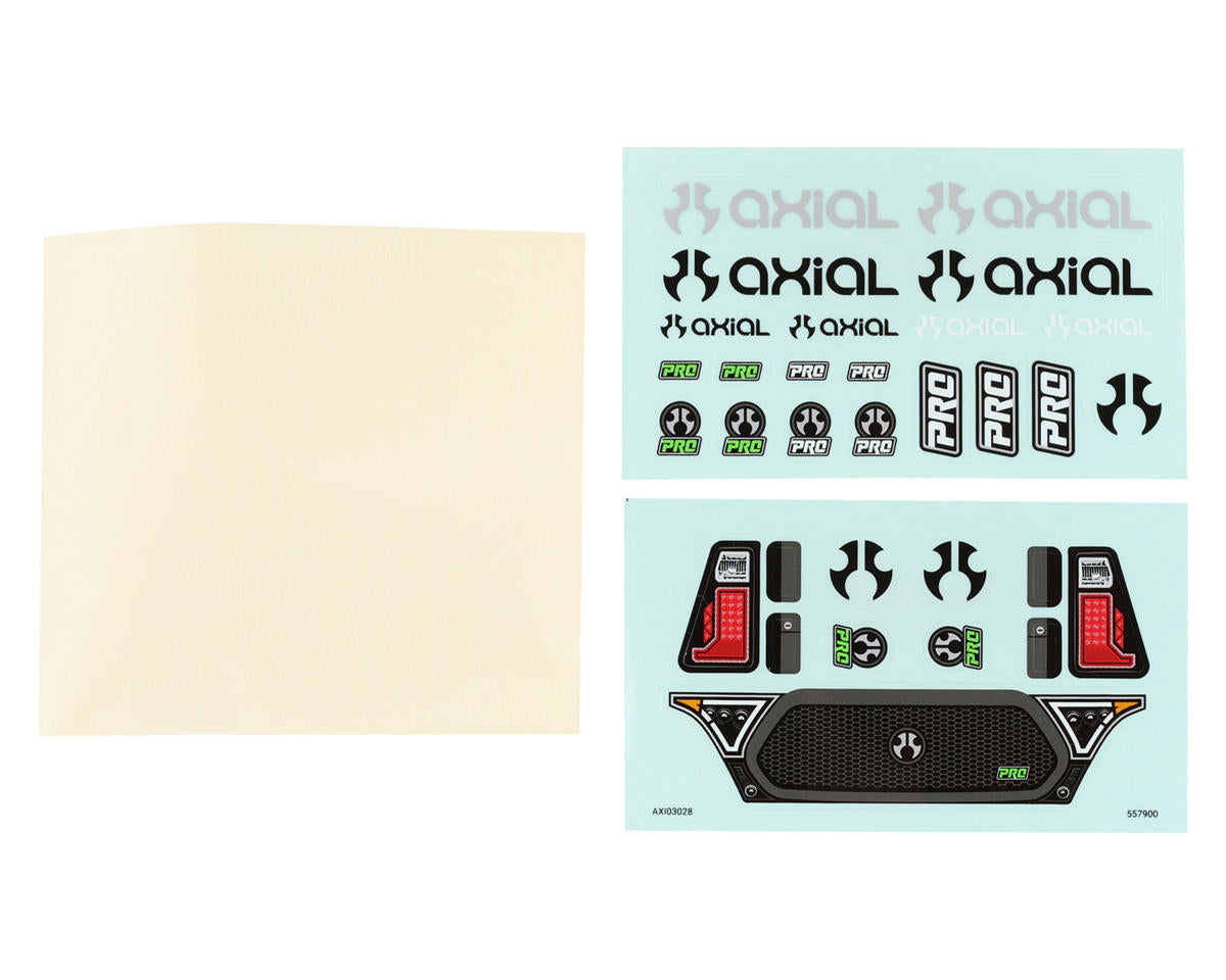 Axial SCX10 Pro Pre-Trimmed Body Set (Clear)