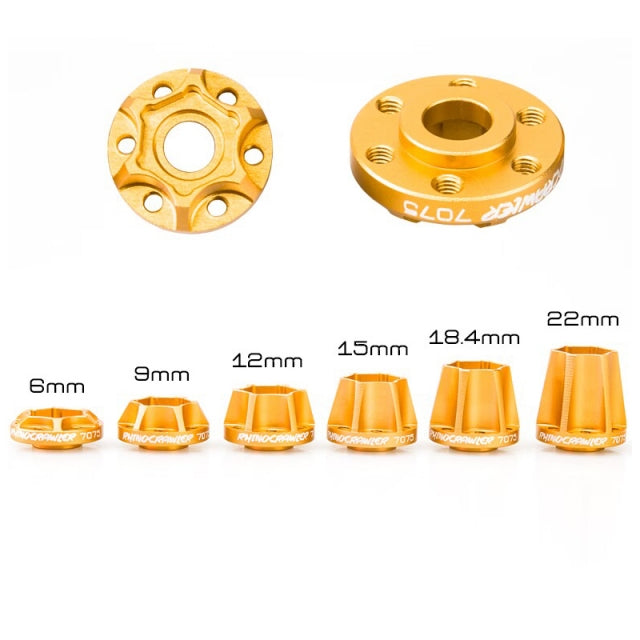 Rhino 4Pcs 7075 CNC Aluminum Wheel Hex Hub