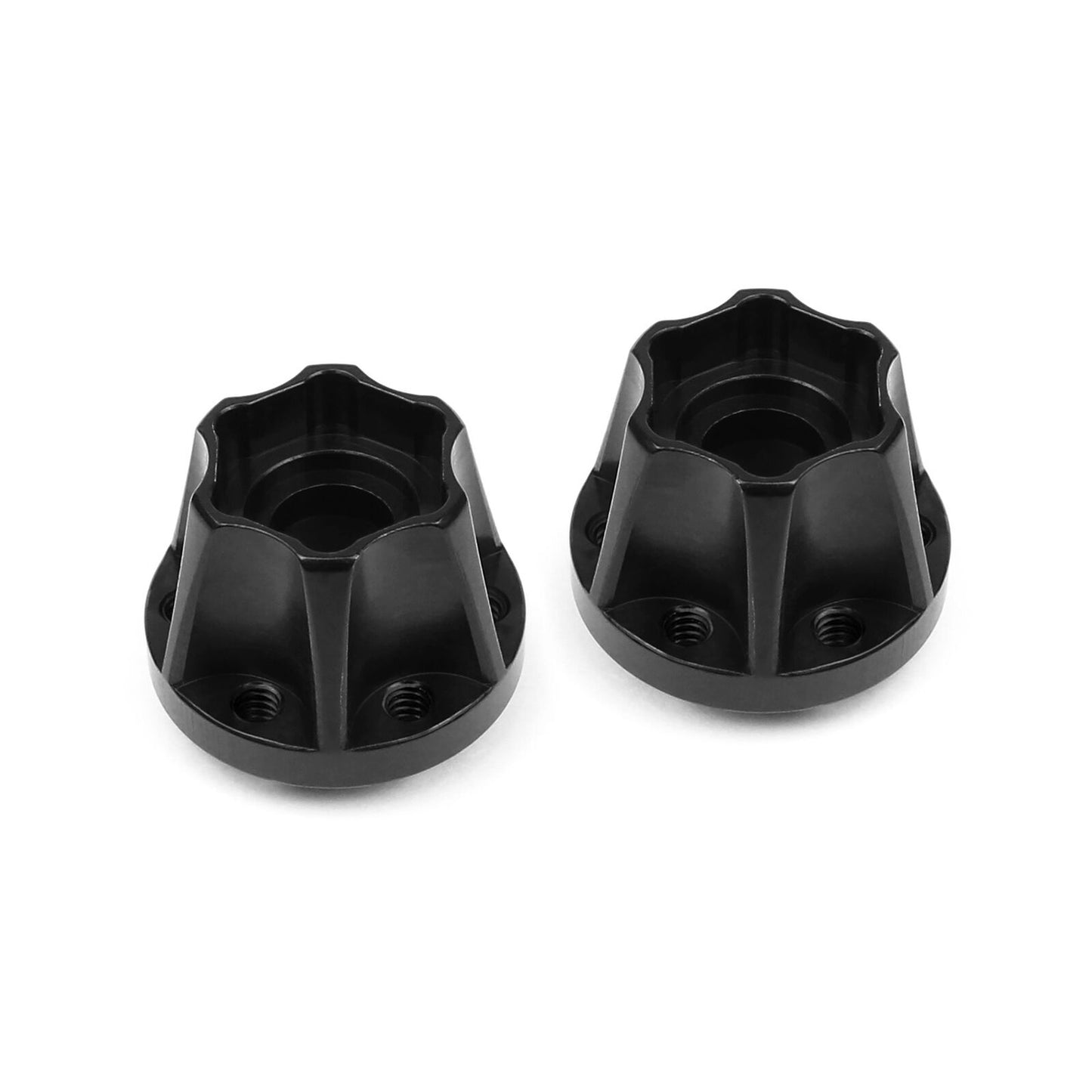 Vanquish Products SLW 600 Hex Hub Set (Black) (2) (0.600" Width)